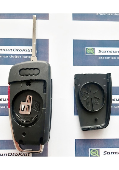 Audi Sustalı Kumanda Kabı 3 1 Buton Panik Butonlu Logolu