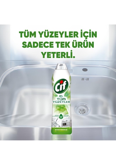 Cif Jel Tüm Yüzeyler Bahar Ferahlığı Yüzey Temizleyici 750 Ml