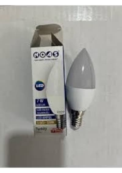 Noas 7 Watt E14 Duy Günışığı 3200 Kelvin Led Ampul 10 Adet