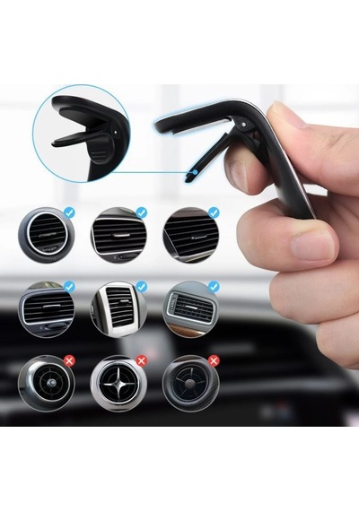 Buffer Havalanndırma Izgarasına Takılabilen Mandallı Mıknatıslı Oto Araç Içi Manyetik Telefon Tutucu Belirtilmemis
