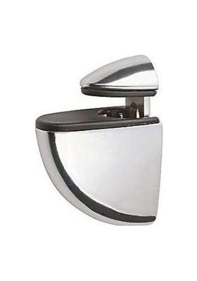 2 Adet Pelikan Cam Raf Tutucu Etejer Parlak Krom Metal Kırılmaz