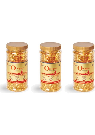 Sapphire Omega-3 1000 Mg Softgel 200 Yumuşak Kapsül 3 Kutu