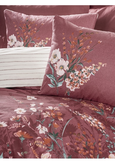 Cotton Box Feminen Tek Kişilik Nevresim Takımı Vina Bordo