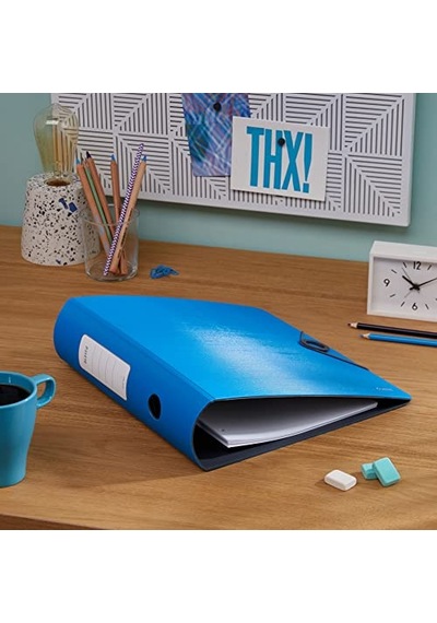 Geniş Klasör Açık Yeşil A4 82 Mm Genişliğinde Yuvarlak Sırt Elastik Bantlı Hafif Polyfoam Malzeme 10471050
