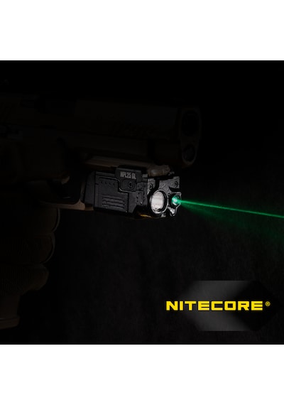 Npl25gl Ultra Kompakt Şarj Edilebilir Yeşil Lazerli Tabanca Feneri 1200 Lümen Siyah