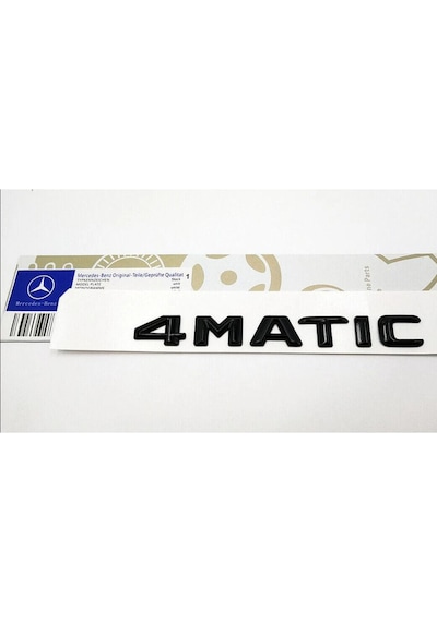 4matic Yeni Nesil Piano Black Bagaj Yazısı Üçgen Tip Arması Logosu 3m 3d Abs Mercedes 300