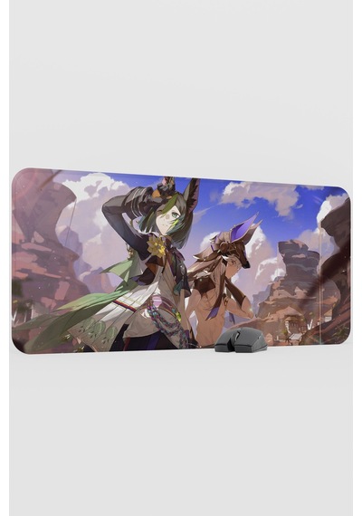 Tighnari Genshin Impact Anime Gacha V5 - 90x40 Xxl Gaming Mouse Pad Fare Altlığı