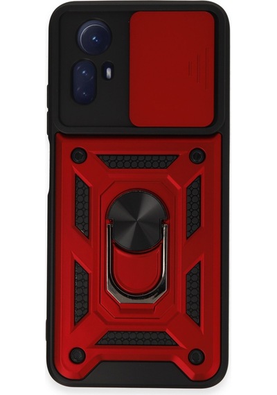 Xiaomi Redmi Note 12s Kılıf Pars Lens Sürgülü Yüzüklü Standlı Korumalı Kılıf