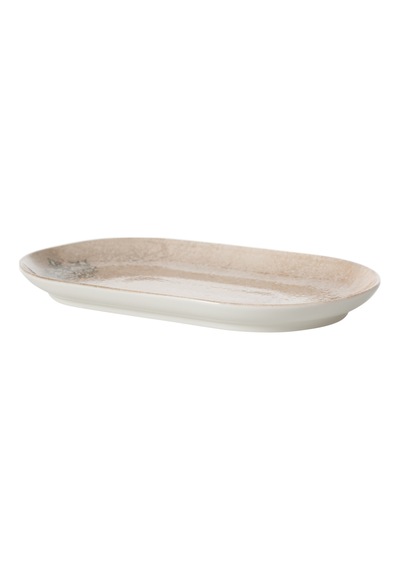 Mudo Home Antıque Kayık Tabak 30cm Bej