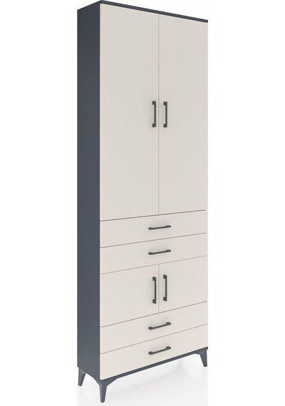 Arges Dolap 5 Raflı 4 Çekmeceli 4 Kapaklı 88x30x243 Antrasit-... Antrasit Arges Dolap 5 Raflı 4 Çekmeceli 4 Kapaklı 88x30x243 Antrasit-... Antrasit