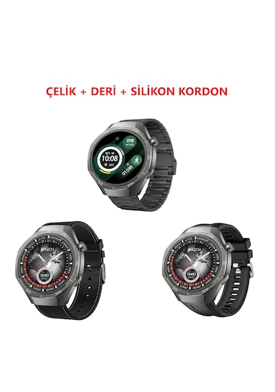 Kalobee SK40 Amoled 49 MM 3 Kordonlu Akıllı Saat (İthalatçı Garantili)