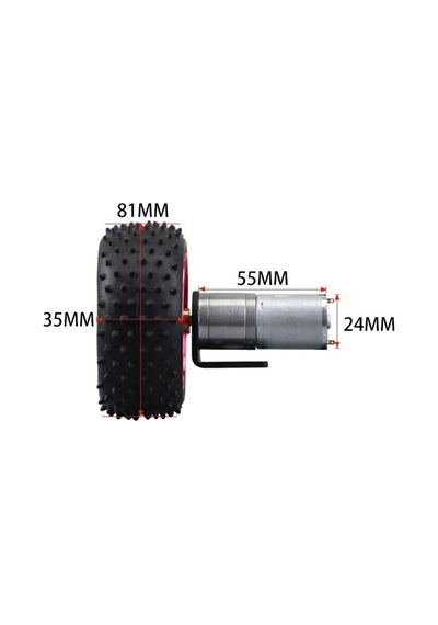 12v 620rpm Jga25-370 Redüktörlü Dc Motor Metal Dişli Yüksek Tork Kuvvet 25mm Robot Oyuncak