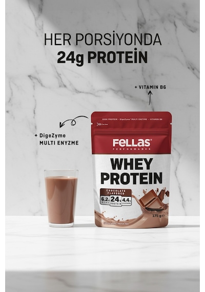 Fellas Whey Protein Tozu 2'li - Çikolata Aromalı 175 G + Kurabiye Aromalı 175 G Çikolata - Kurabiye
