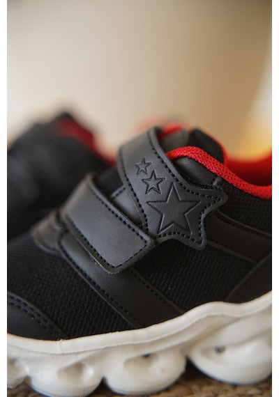 Daxtors Cayt Cırtlı Kız Çocuk Sneaker Spor Ayakkabı Siyah