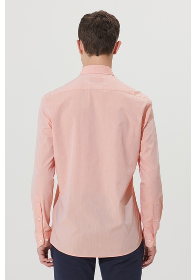 Ac&Co / Altınyıldız Classics Erkek Turuncu Slim Fit Dar Kesim %100 Pamuk Düğmeli Yaka Desenli Gömlek Turuncu Ac&Co / Altınyıldız Classics Erkek Turuncu Slim Fit Dar Kesim %100 Pamuk Düğmeli Yaka Desenli Gömlek Turuncu