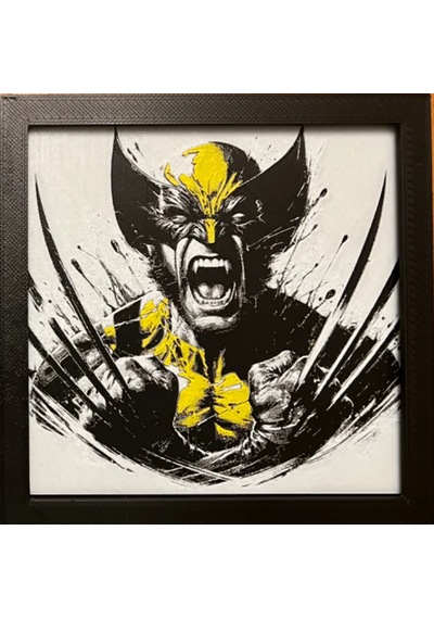 Wolverine Kızgın 3d Baskı Tablo Çerceve