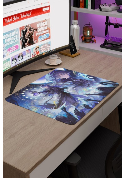 Flins Genshin Impact Anime Oyuncu V3 - 48x40 Xl Gaming Mouse Pad Fare Altlığı