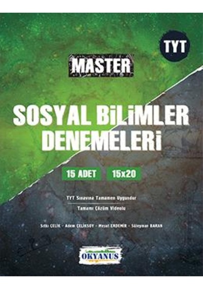 TYT Master 15 Sosyal Bilimler Denemeleri  -  Sonay Aydın  -  Okyanus Eğitim