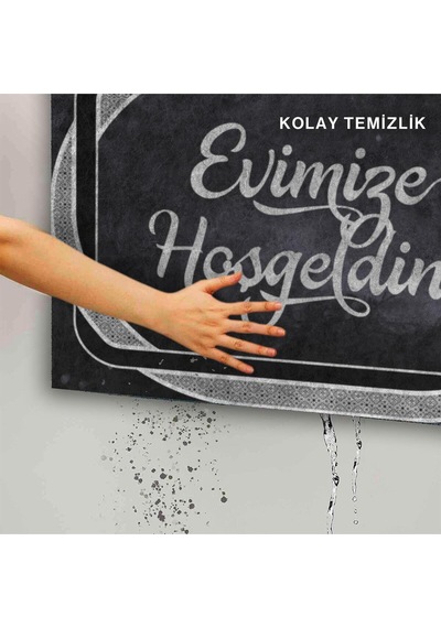 Dekoratif Kapı Önü Paspası - Kaymaz Taban 164 Çok Renkli