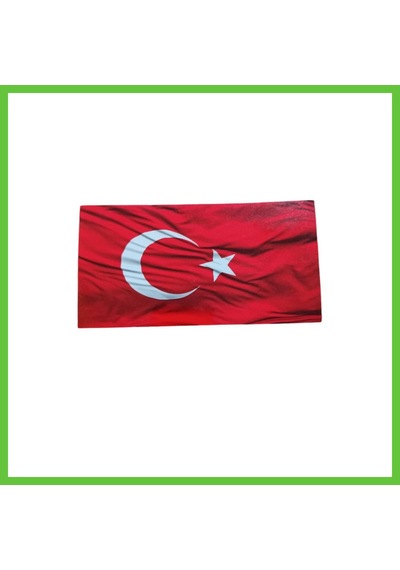 Bezos Türk Bayrağı Oto Sticker Küçük Kırmızı Beyaz 16x8cm Dmc Kırmızı/beyaz