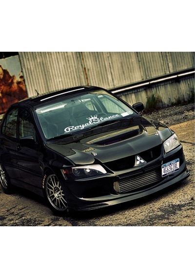 Araba Ön Cam Oto Sticker Yapıştırma Royal Stance 50Cm