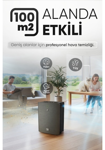 Fakir Neutrowell Hava Temizleme Cihazı Koyu Gri
