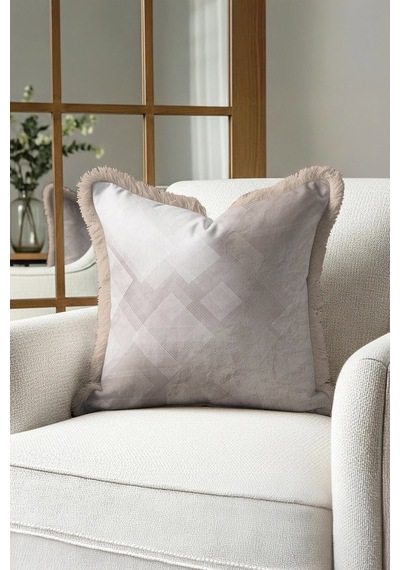Geometrik Premium Lüks Saçaklı Yastık Kılıfı-bej Gri Minimal Modern Zarif Püsküllü Kırlent Kılıfı Pastel Karamel Geometrik Premium Lüks Saçaklı Yastık Kılıfı-bej Gri Minimal Modern Zarif Püsküllü Kırlent Kılıfı Pastel Karamel