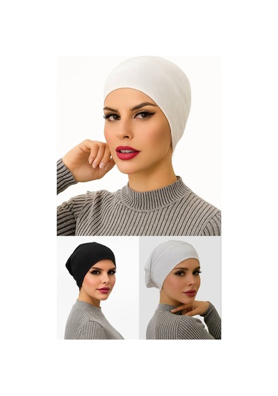 Aldaiyr 3 Adet Boru Bone Geçme Bone Tesettür 7renkli