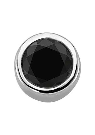 Sirius 0.15 Karat Siyah Pırlanta Tektaş Erkek Küpesi 0815E0039