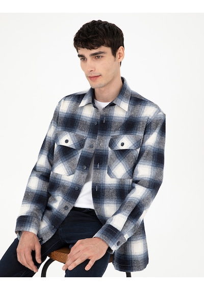 Pierre Cardin Erkek Lacivert Gömlek Desenli 50292338-vr033 Lacivert