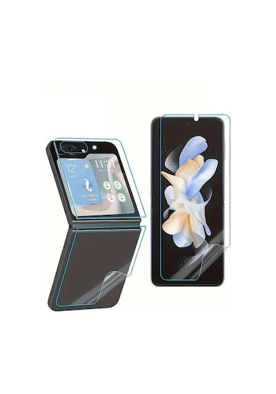 Honor Magic V Flip 2 Uyumlu Ön+arka Body Şeffaf Ultra Koruyucu Nano Jelatin