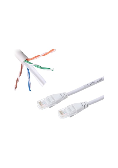 Kablo.Cat6 60 CM Gri Powermaster Sl-Cat606