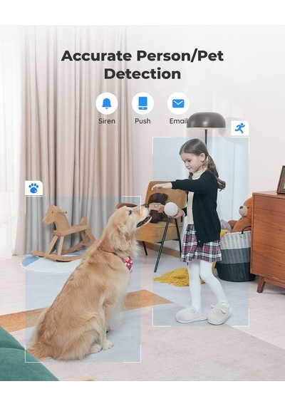 Reolink İç Mekan Güvenlik Kamerası, 5mp Süper Hd Takılabilir Wifi Kamera