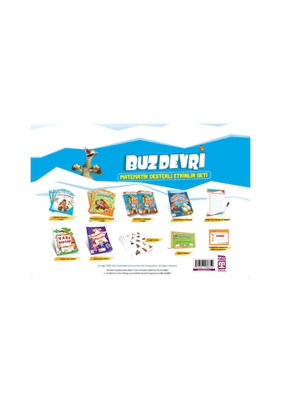 Buz Devri Matematik Destekli Etkinlik Seti (Poşet Çanta Seti)