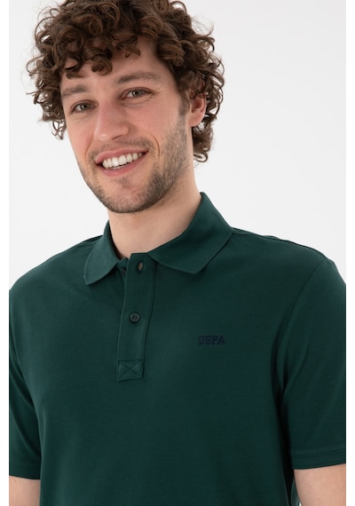 U.S. Polo Assn. Erkek Regular Fit Polo Yaka Koyu Yeşil Basic Tişört 50306007-VR079 U.S. Polo Assn. Erkek Regular Fit Polo Yaka Koyu Yeşil Basic Tişört 50306007-VR079
