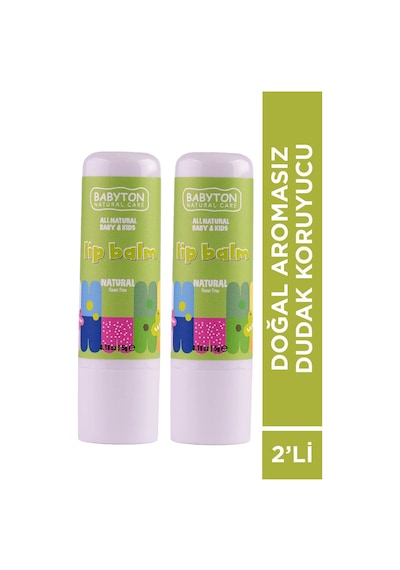 Babyton Doğal Dudak Koruyucu Aromasız 2'li
