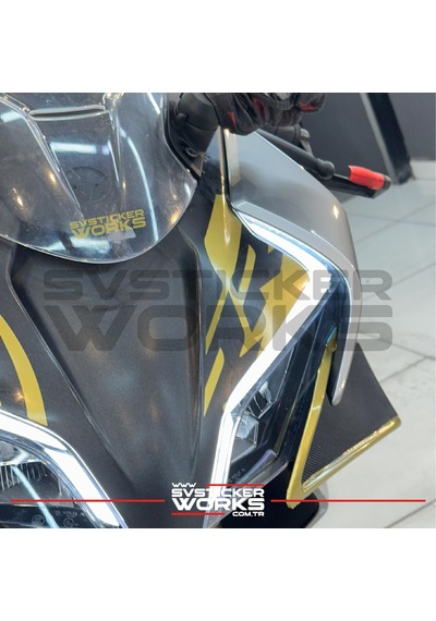 Cfmoto 450sr Ön Kafa Sticker Rr Design Gold Sticker Etiket Diğer