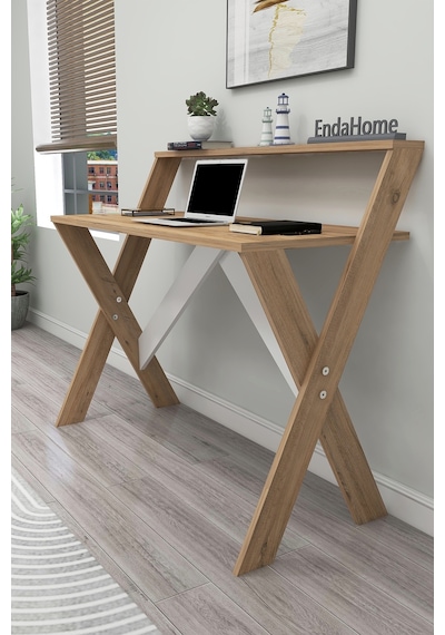 İqas 50x90 Cm Çalışma Masası Laptop Bilgisayar Masası Ofis Ders Yemek Çocuk Masası Çam