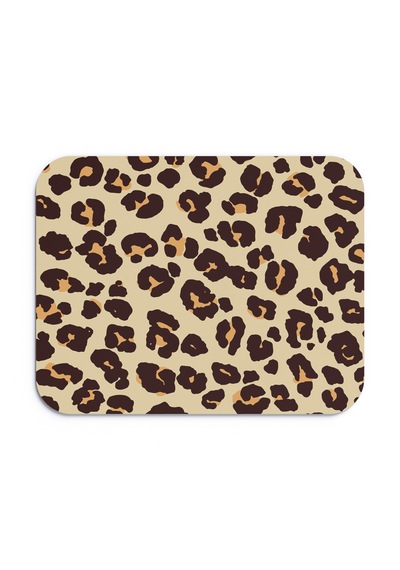 Leopar Desenli Renkli Ergonomik Mouse Pad Kaymaz Taban Ev Ve Ofis Kullanımı Fare Altlığı Mousepad Kahverengi