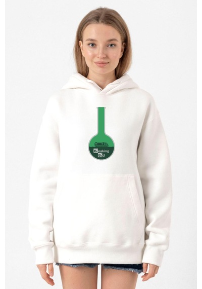 Breaking Bad Merch Beyaz Kadın 3ip Kapşonlu Sweatshirt Beyaz