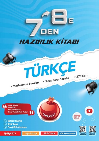 Nartest Yayınları 7 Den 8 E Türkçe Hazırlık Kitabı