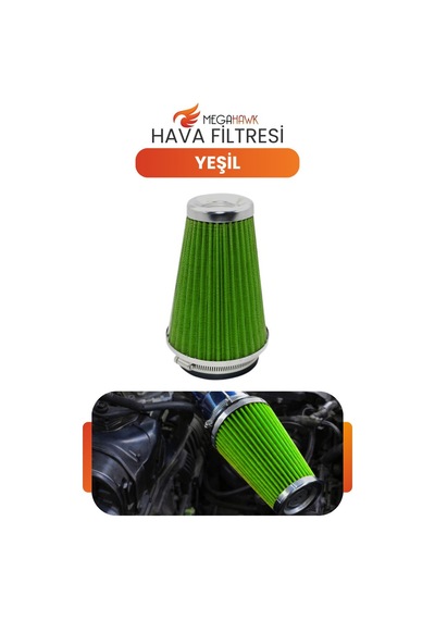 Hava Filtresi Yeşil Universal Açık Hava Filtresi Yüksek Akış