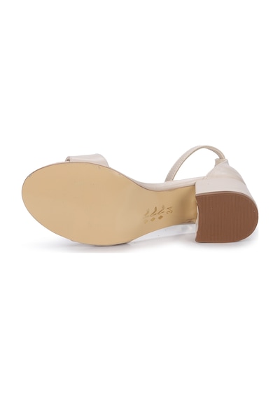 Kiko Kids Sheila Günlük Kız Çocuk 4 Cm Topuklu Sandalet Abiye Ayakkabı Ten Ten Ten Rengi