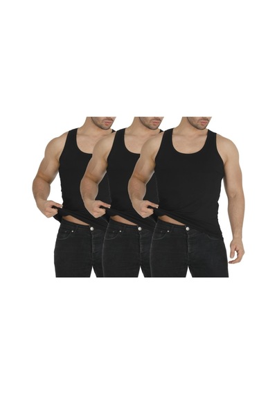 Erkek Beyaz Penye Modal Classic Atlet 3'lü Paket 001