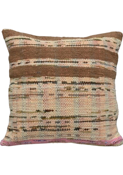 Zehra Abla Halı Yeni El Dokuma Dekoratif Kilim Kırlent Yastık Kılıfı 6484 Çok Renkli