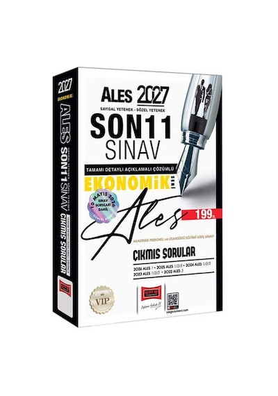 Yargı 2027 Ales Sayısal-sözel Yetenek Son 11 Sınav Çıkmış Sorular Ekonomik Seri Yargı Yayınları