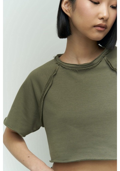 Mai Collection Mai Studios Co. Marcio Haki Crop Eşofman Takım Haki
