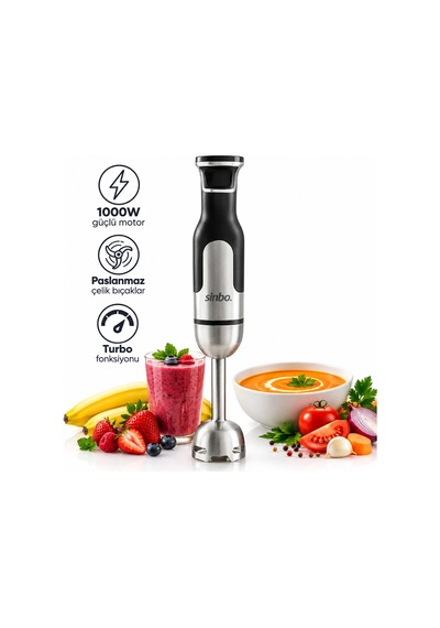 Çubuk El Blender Çelik Uçlu Dc Motor - 1000w Shb-7512 4801