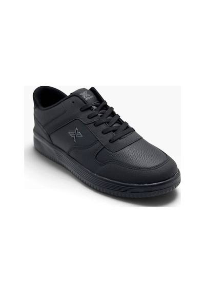 Luttoon 4027-27 Cilt Deri Anatomik Erkek Sneaker 45-48 Siyah