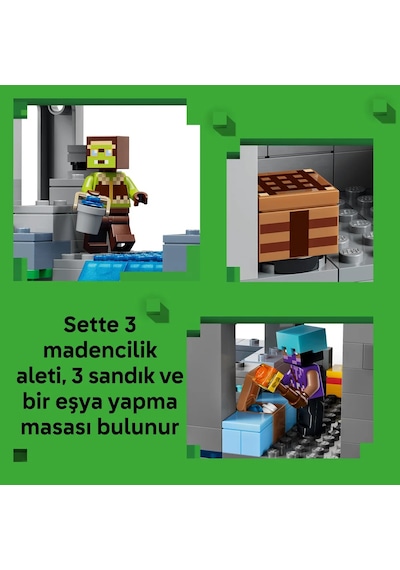 LEGO® Minecraft® Hortlak İstasyonu 21597 – 9 Yaş ve Üzeri Çocuklar için 8 Figür İçeren Yaratıcı Oyuncak Yapım Seti (754 Parça)